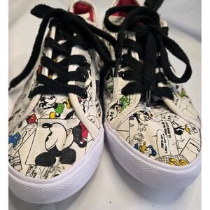 Women's Official Disney Mickey Mouse Comic Strip Classic Cartoon Sneakers Size 7